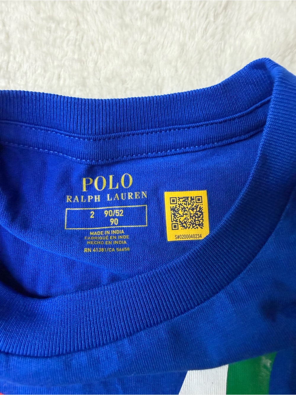 Polo Ralph Lauren Polo 67 Graphic Tee Kids Blue | NWOT, see description - Picture 3 of 4